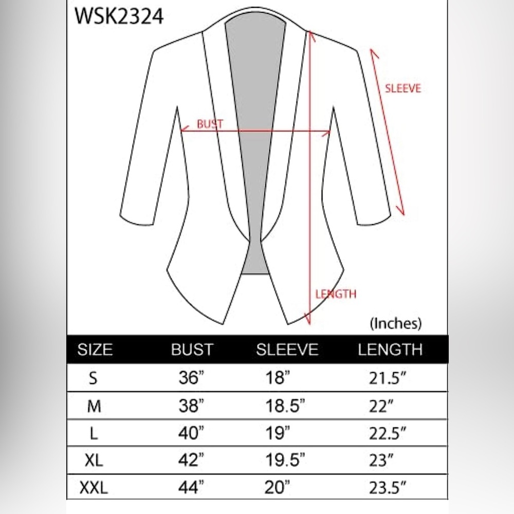 LIKE NEW Lock and Love Women 3/4 Sleeve Blazer. - Picture 9 of 9